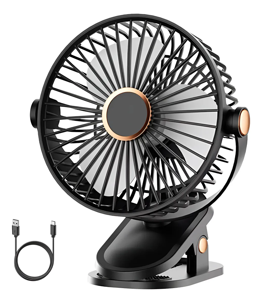 Ventilador Usb Recargable Con Broche Sl 616 16cm X 12cm - Imagen 5