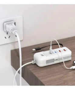 Mini Zapatilla Hub 2 Tipo C 66w + 2 Usb 5.1a 220v + Tipo C - Imagen 5