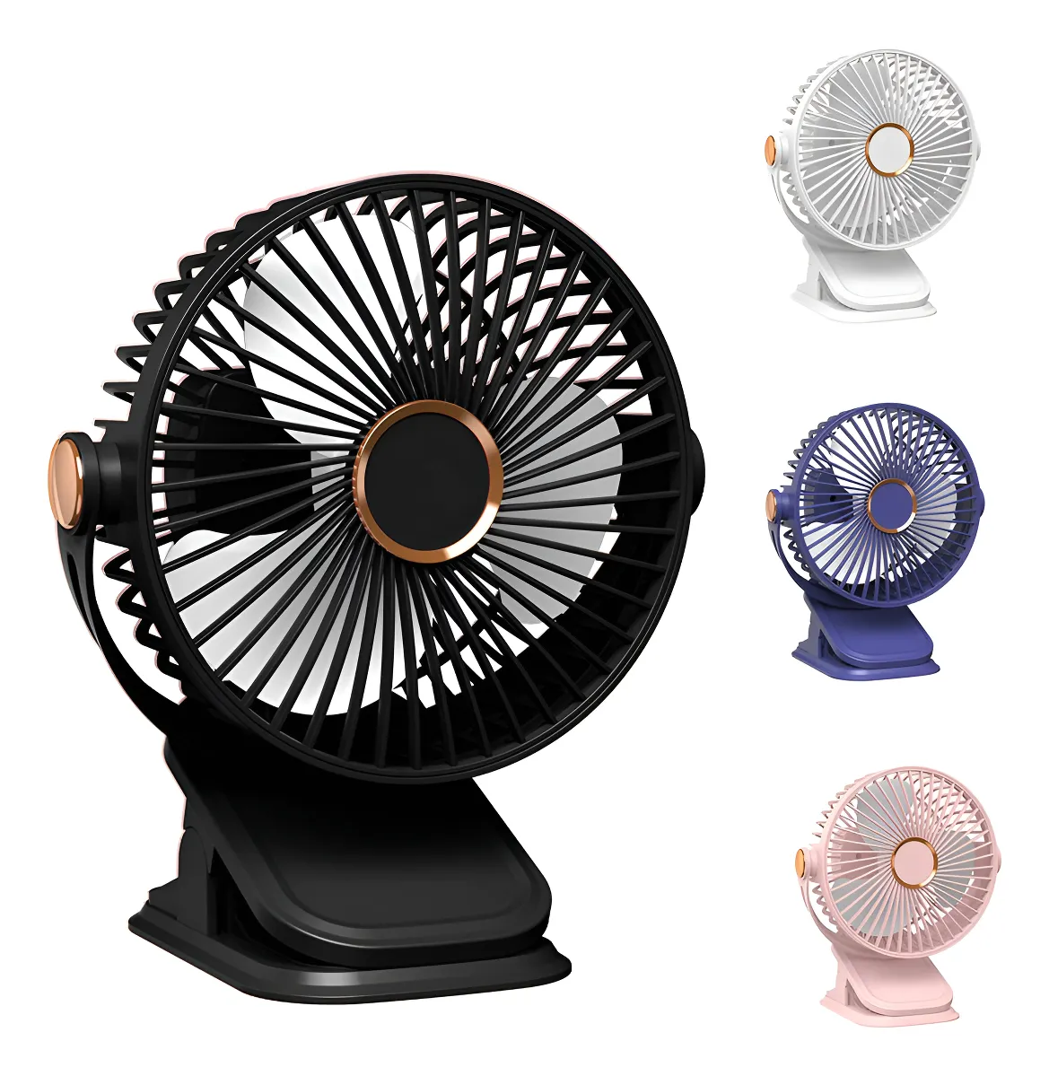Ventilador Usb Recargable Con Broche Sl 616 16cm X 12cm - Imagen 6