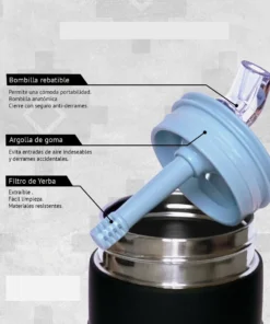 Termo Matero 750ml Engomado - Imagen 2