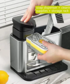 Alternative view of Dispenser De Detergente Con Porta Esponja