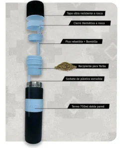 Termo Matero 750ml Engomado - Imagen 5