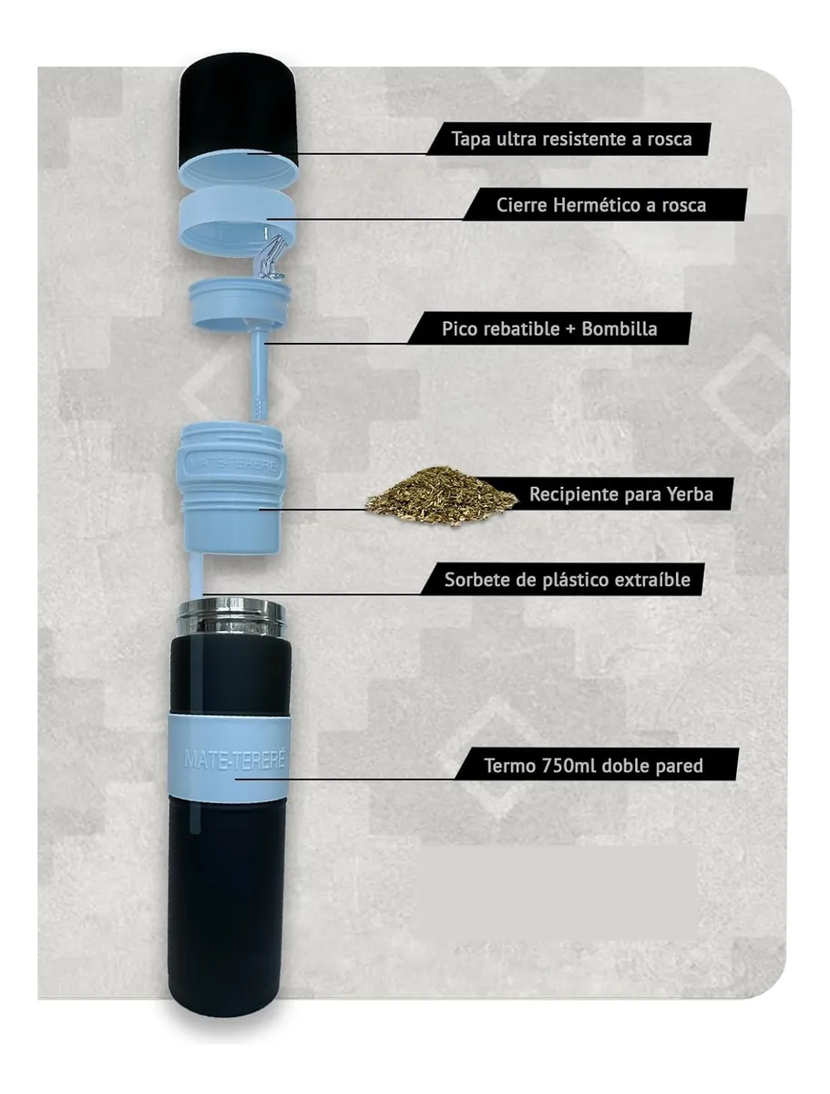 Termo Matero 750ml Engomado - Imagen 5