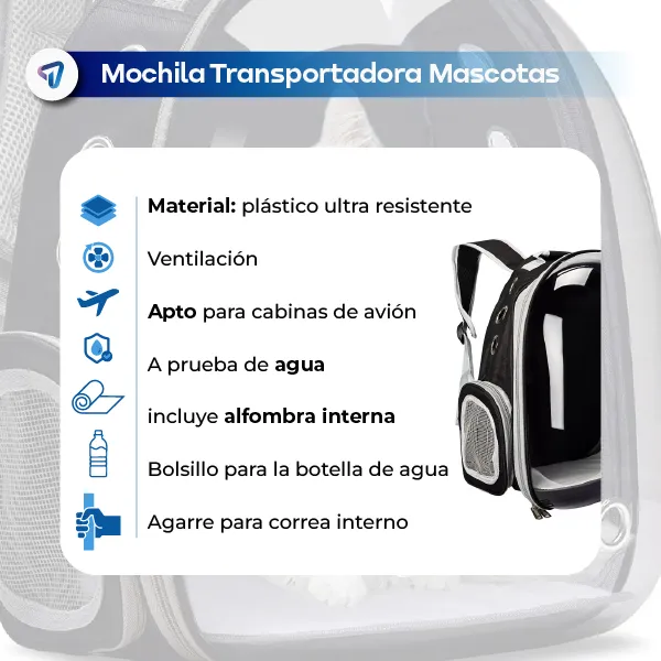 Mochila Transportadora De Mascotas - Imagen 5