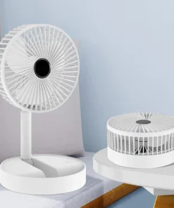 Ventilador Usb Recargable114009 Xm66 Plegable Blanco