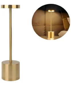 Lampara Velador Recargable Touch 83082 Dorado - Imagen 3
