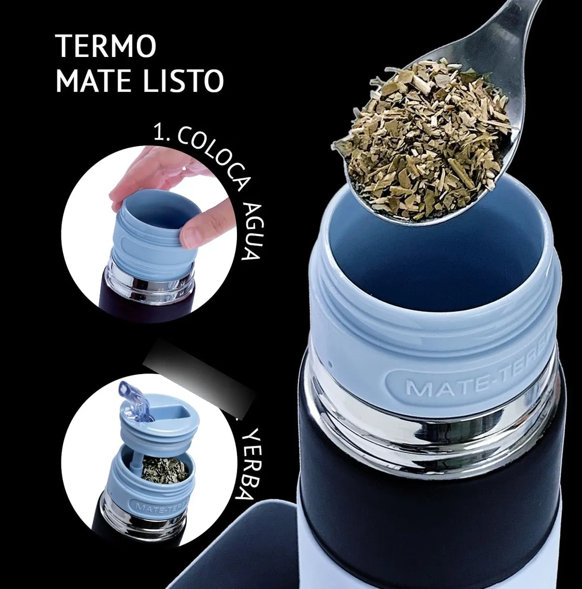 Termo Matero 750ml Engomado - Imagen 3