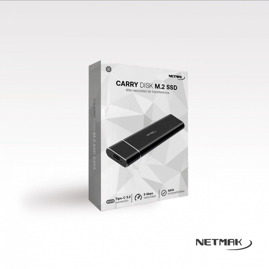 Caja Externa Usb C 3.2 Ssd M2 Case 5 Netmak - Imagen 3