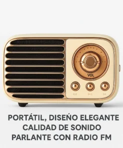 Alternative view of Parlante Radio Vintage Portatil Recargable