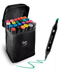 Estuche Marcadores Doble Punta X 24 Piezas