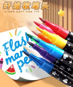 Estuche Marcadores Glitter Doble Punta X 24 Piezas - Imagen 6