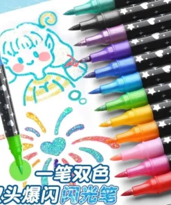 Alternative view of Estuche Marcadores Glitter Doble Punta X 24 Piezas