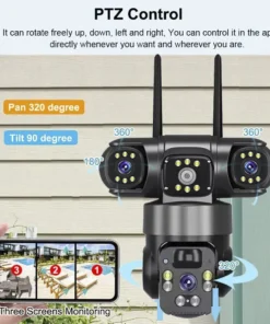 Alternative view of Camara Solar Exterior con Triple Lente