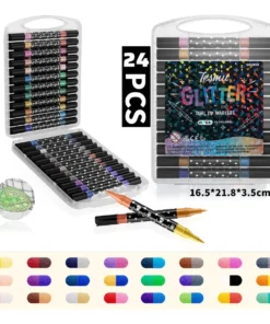 Estuche Marcadores Glitter Doble Punta X 24 Piezas - Imagen 3