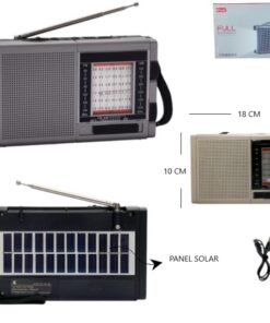 Radio Solar Portatil Fm Am con Linterna 1489 - Imagen 2