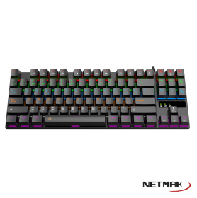 Teclado Gamer Mecanico Skill 80% Negro Netmak - Imagen 2