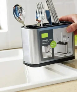 Alternative view of Organizador Escurridor De Cubiertos De Acero Inox hog 597