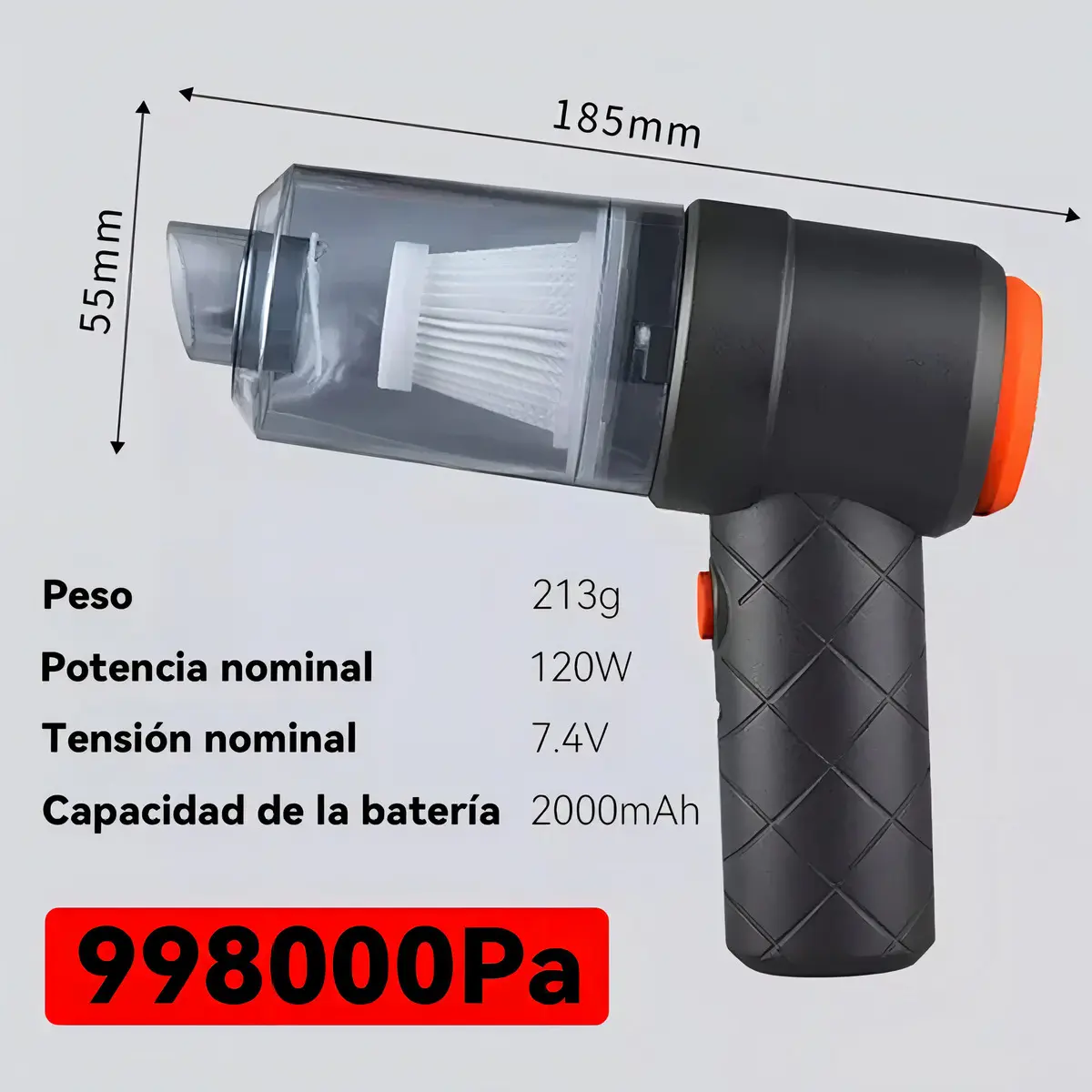 Aspiradora Mini Portátil Inalámbrica 6 en 1 - Imagen 2