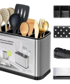 Organizador Escurridor De Cubiertos De Acero Inox hog 597