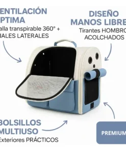 Mochila Transportadora De Mascotas Fashion 2409 - Imagen 4