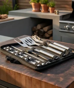 Set Parrillero 13 pcs Acero Inoxidable 0176