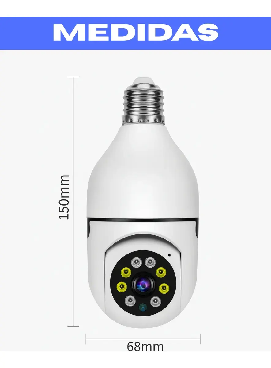 Camara Ip Espia Foco E27 Om 207 - Imagen 3