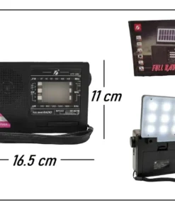 Radio Solar Portatil Fm Am con Linterna ktf 1488 - Imagen 3