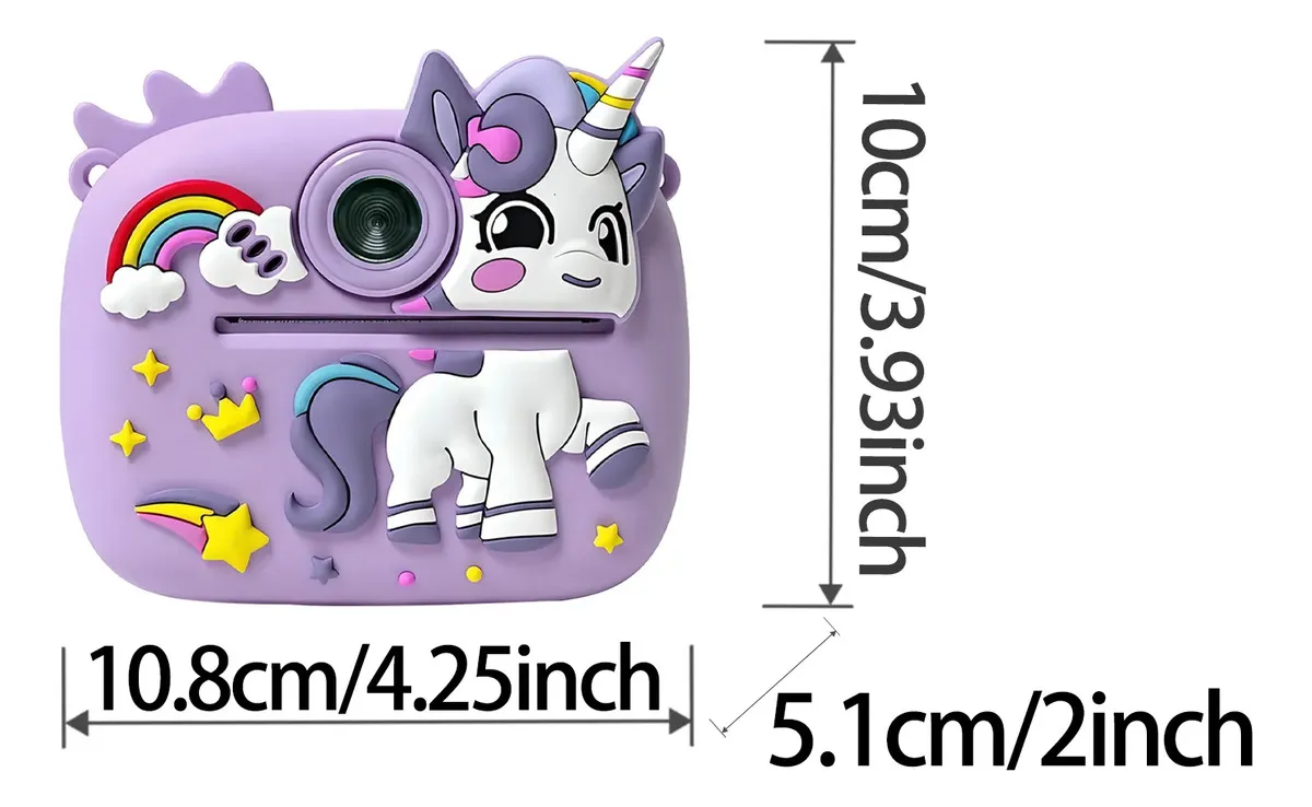 Camara De Fotos Kids Instantanea formato Unicornio - Imagen 3