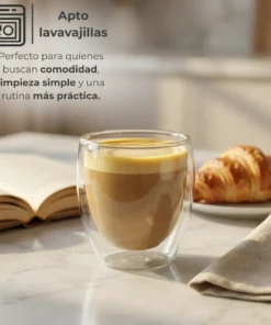 Vaso Vidrio Doble Capa 150ml - Imagen 4