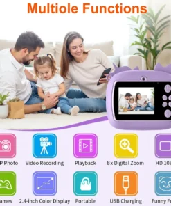 Camara De Fotos Kids Instantanea formato Unicornio - Imagen 2
