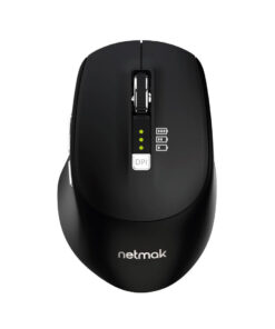 Mouse Inalambrico BT con indicador de Carga Negro 679 Netmak