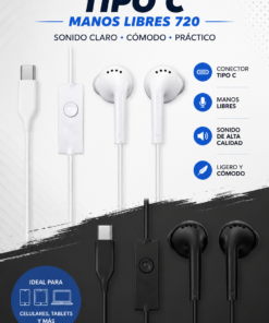 Alternative view of Pack X 10 Auricular Tipo C Manos Libres 720