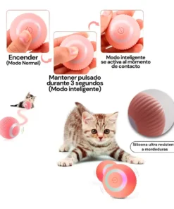 Pelota Interactiva Para Gatos Recargable - Imagen 5