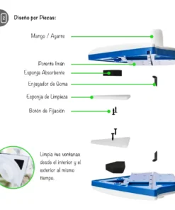 Alternative view of Limpiador Y Secador Magnetico de Vidrios