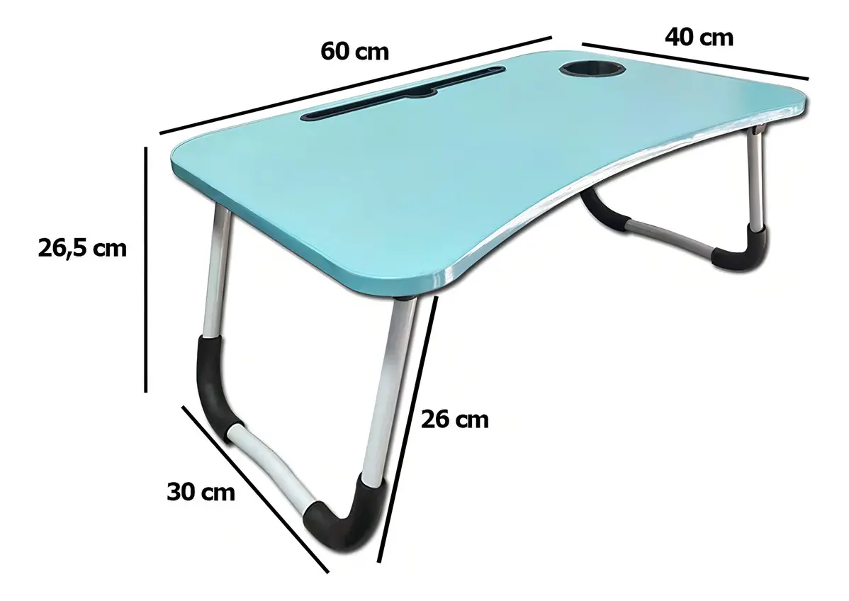 Bandeja De Cama Desayunador Mesa Plegable Notebook Rosa - Imagen 3