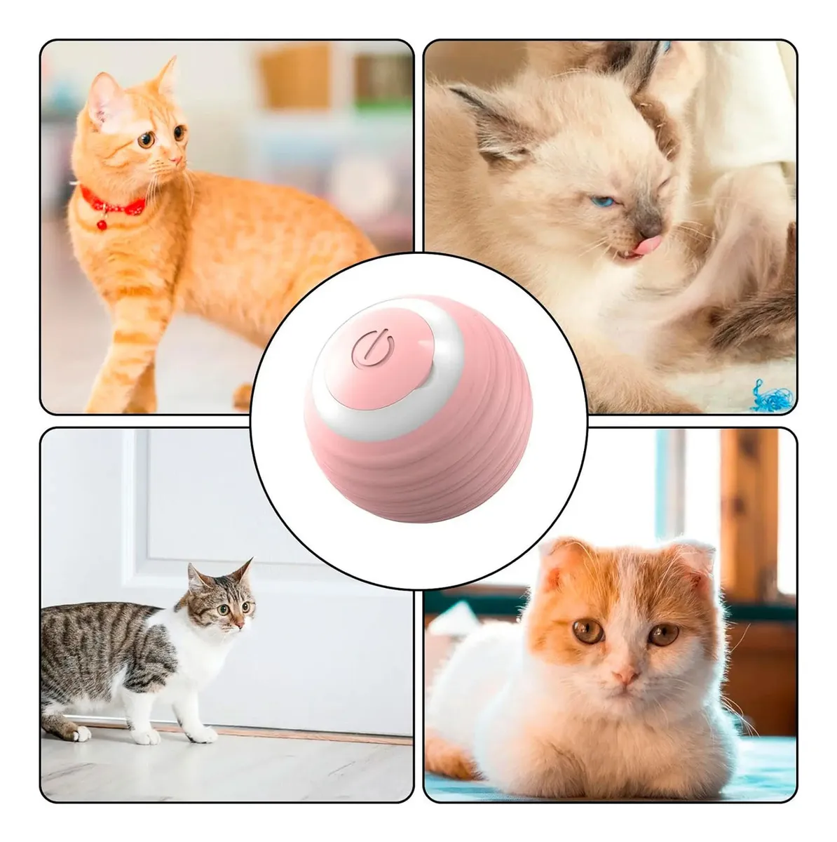 Pelota Interactiva Para Gatos Recargable - Imagen 2