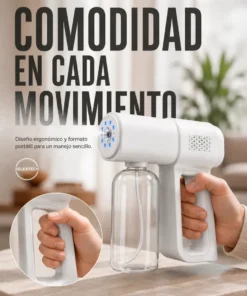 Pulverizador Spray Eléctrico Portátil Recargable 380 ml - Imagen 4