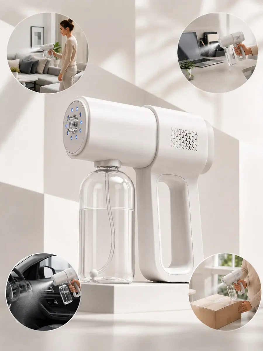Pulverizador Spray Eléctrico Portátil Recargable 380 ml