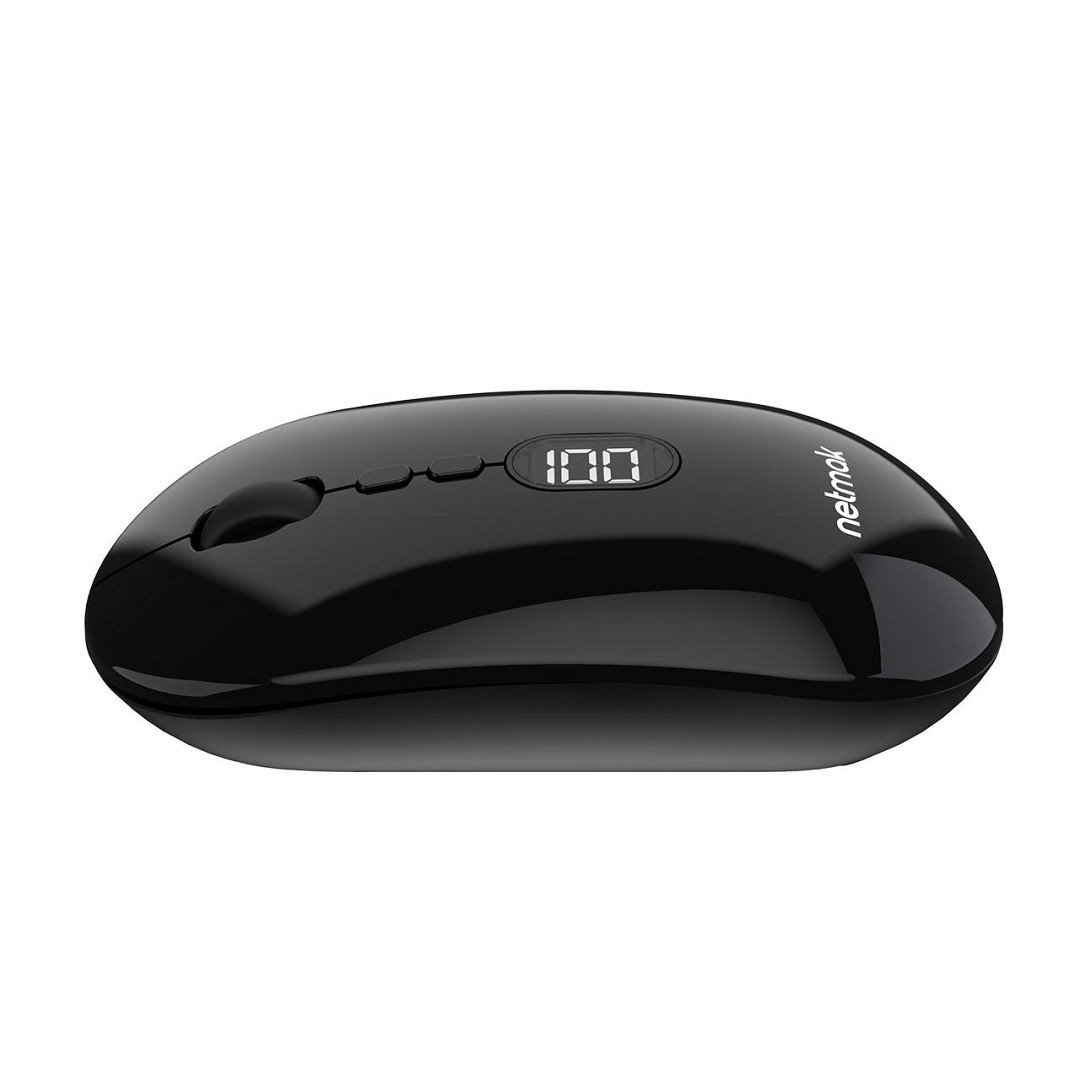 Mouse Inalambrico BT con indicador de Carga Negro 673 Netmak - Imagen 3