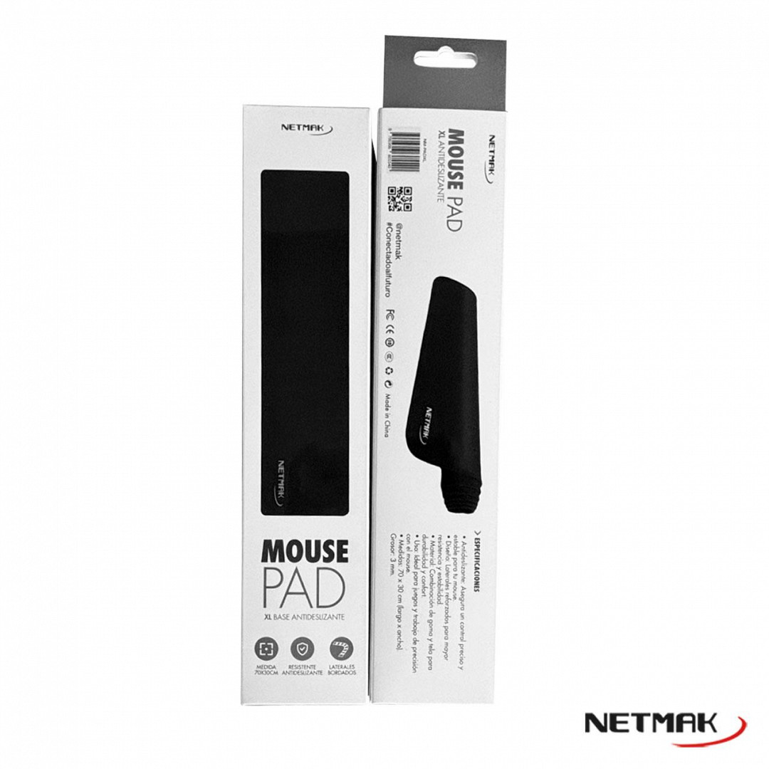 Pad Mouse Gamer 70 X 30 Cm Negro XL Netmak - Imagen 3