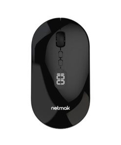 Mouse Inalambrico BT con indicador de Carga Negro 673 Netmak