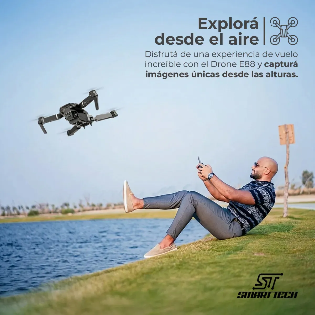 Drone Con Camara Pro Max E88 - Imagen 3