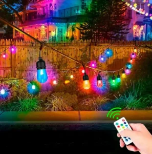Guirnalda Audioritmica Foco Gota Luz Led 10 Metros RGB