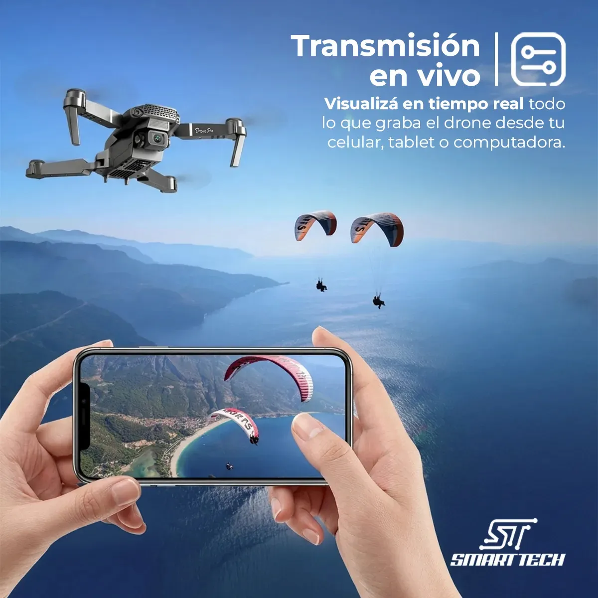 Drone Con Camara Pro Max E88 - Imagen 4