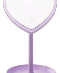 Alternative view of Espejo Corazon Con Luz Led Tactil A Pilas Suono Violeta