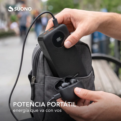 Cargador Power Bank 20000 Carga Rápida 22.5w Suono