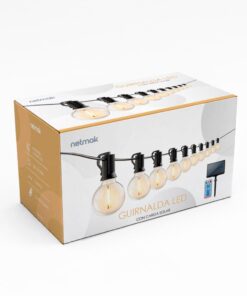 Guirnalda Luz Calida 10 mts X 10 Focos Led Solar gs01 Netmak - Imagen 4
